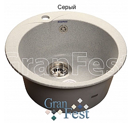 Мойка кухонная GranFest GF-R480 48 см серая