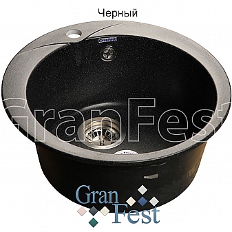 Мойка кухонная GranFest GF-R480 48 см черная