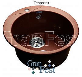 Мойка кухонная GranFest GF-R480 48 см терракотовая