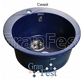 Мойка кухонная GranFest GF-R480 48 см синяя