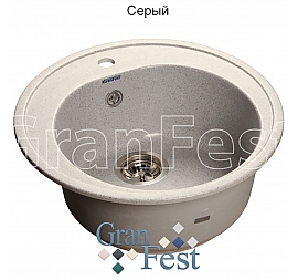 Мойка кухонная GranFest GF-R510 51 см серая