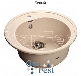Мойка кухонная GranFest GF-R510 51 см белая