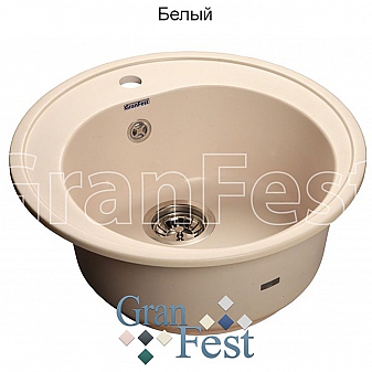 Мойка кухонная GranFest GF-R510 51 см белая