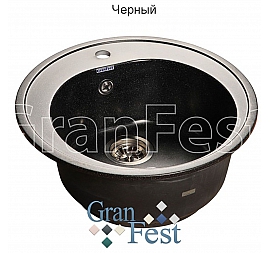 Мойка кухонная GranFest GF-R510 51 см черная