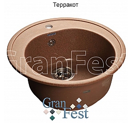 Мойка кухонная GranFest GF-R510 51 см терракотовая
