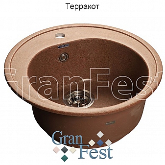 Мойка кухонная GranFest GF-R510 51 см терракотовая