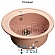 Мойка кухонная GranFest GF-R510 51 см розовая