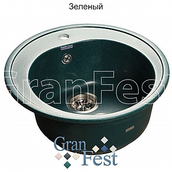 Мойка кухонная GranFest GF-R510 51 см зеленая