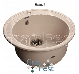 Мойка кухонная GranFest GF-R520 52 см белая