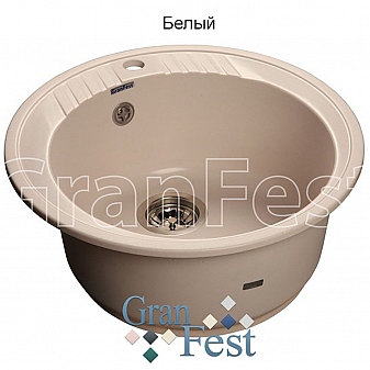 Мойка кухонная GranFest GF-R520 52 см белая