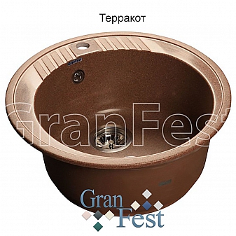 Мойка кухонная GranFest GF-R520 52 см терракотовая