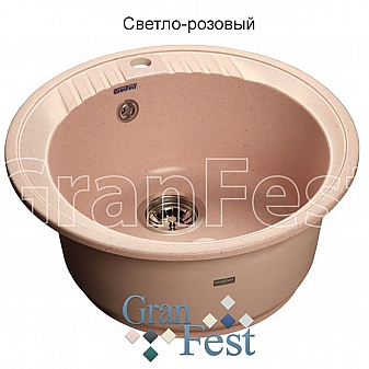 Мойка кухонная GranFest GF-R520 52 см светло-розовая