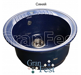 Мойка кухонная GranFest GF-R520 52 см синяя