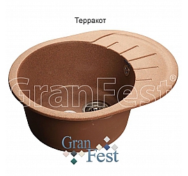 Мойка кухонная GranFest GF-R580L 58 см терракотовая