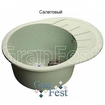 Мойка кухонная GranFest GF-R580L 58 см салатовая