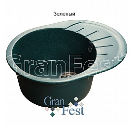 Мойка кухонная GranFest GF-R580L 58 см зеленая