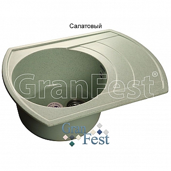 Мойка кухонная GranFest GF-R650L 65 см салатовая