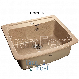 Мойка кухонная GranFest GF-S605 61 см песочная