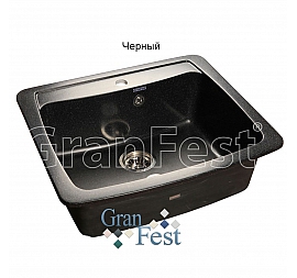 Мойка кухонная GranFest GF-S605 61 см черная