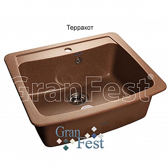 Мойка кухонная GranFest GF-S605 61 см терракотовая