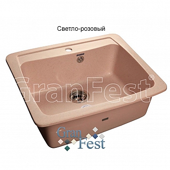 Мойка кухонная GranFest GF-S605 61 см светло-розовая