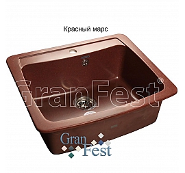 Мойка кухонная GranFest GF-S605 61 см красный марс