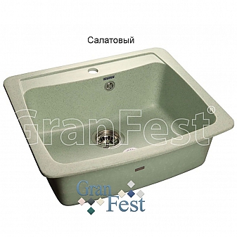 Мойка кухонная GranFest GF-S605 61 см салатовая