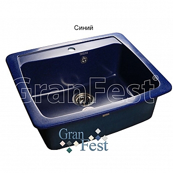 Мойка кухонная GranFest GF-S605 61 см синяя