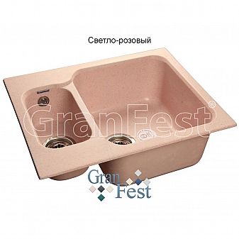 Мойка кухонная GranFest GF-S615K 61 см светло-розовая