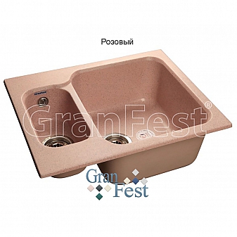 Мойка кухонная GranFest GF-S615K 61 см розовая
