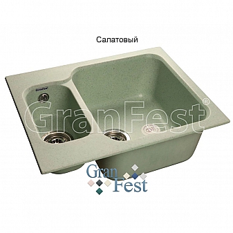 Мойка кухонная GranFest GF-S615K 61 см салатовая