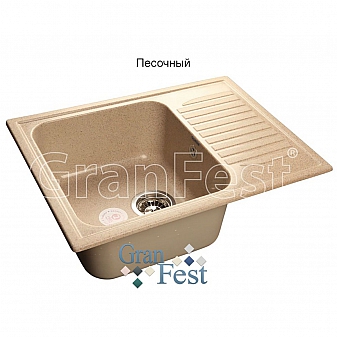 Мойка кухонная GranFest GF-S645L 64 см песочная