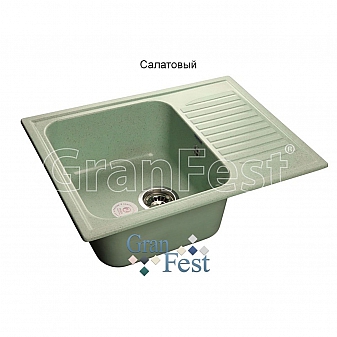 Мойка кухонная GranFest GF-S645L 64 см салатовая