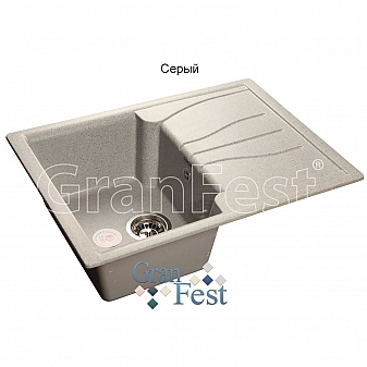 Мойка кухонная GranFest GF-S680L 68 см серая