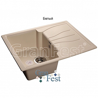 Мойка кухонная GranFest GF-S680L 68 см белая