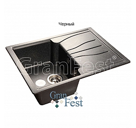 Мойка кухонная GranFest GF-S680L 68 см черная