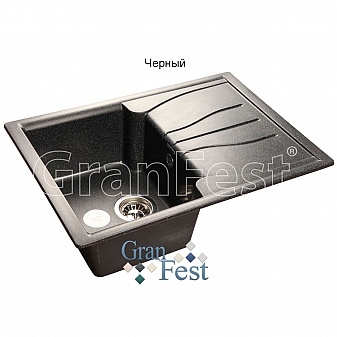 Мойка кухонная GranFest GF-S680L 68 см черная