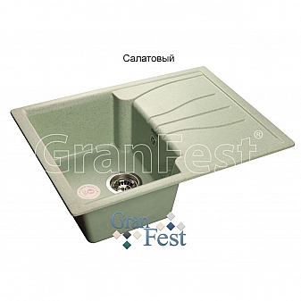 Мойка кухонная GranFest GF-S680L 68 см салатовая