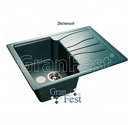Мойка кухонная GranFest GF-S680L 68 см зеленая
