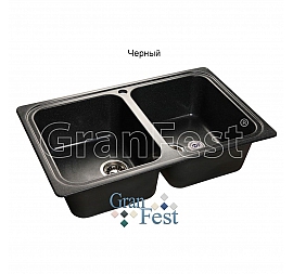Мойка кухонная GranFest GF-S780K 78 см черная
