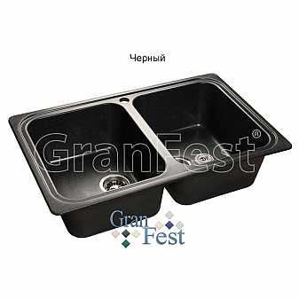 Мойка кухонная GranFest GF-S780K 78 см черная