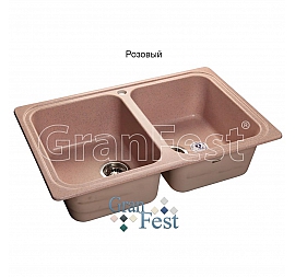 Мойка кухонная GranFest GF-S780K 78 см розовая