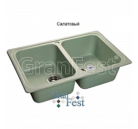 Мойка кухонная GranFest GF-S780K 78 см салатовая