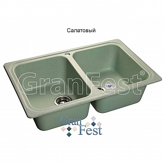 Мойка кухонная GranFest GF-S780K 78 см салатовая