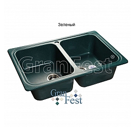 Мойка кухонная GranFest GF-S780K 78 см зеленая