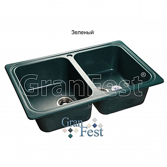 Мойка кухонная GranFest GF-S780K 78 см зеленая