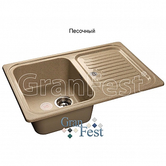 Мойка кухонная GranFest GF-S780L 78 см песочная