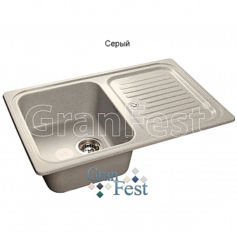 Мойка кухонная GranFest GF-S780L 78 см серая