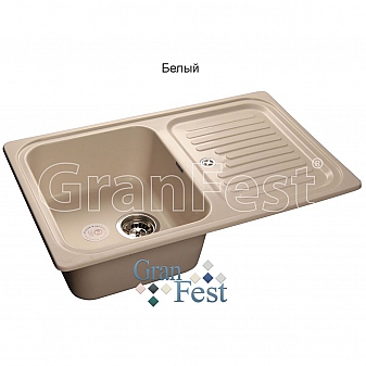 Мойка кухонная GranFest GF-S780L 78 см белая
