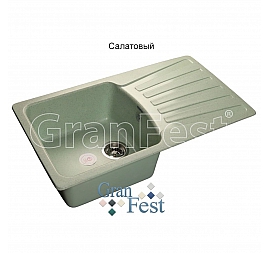 Мойка кухонная GranFest GF-S850L 84 см салатовая